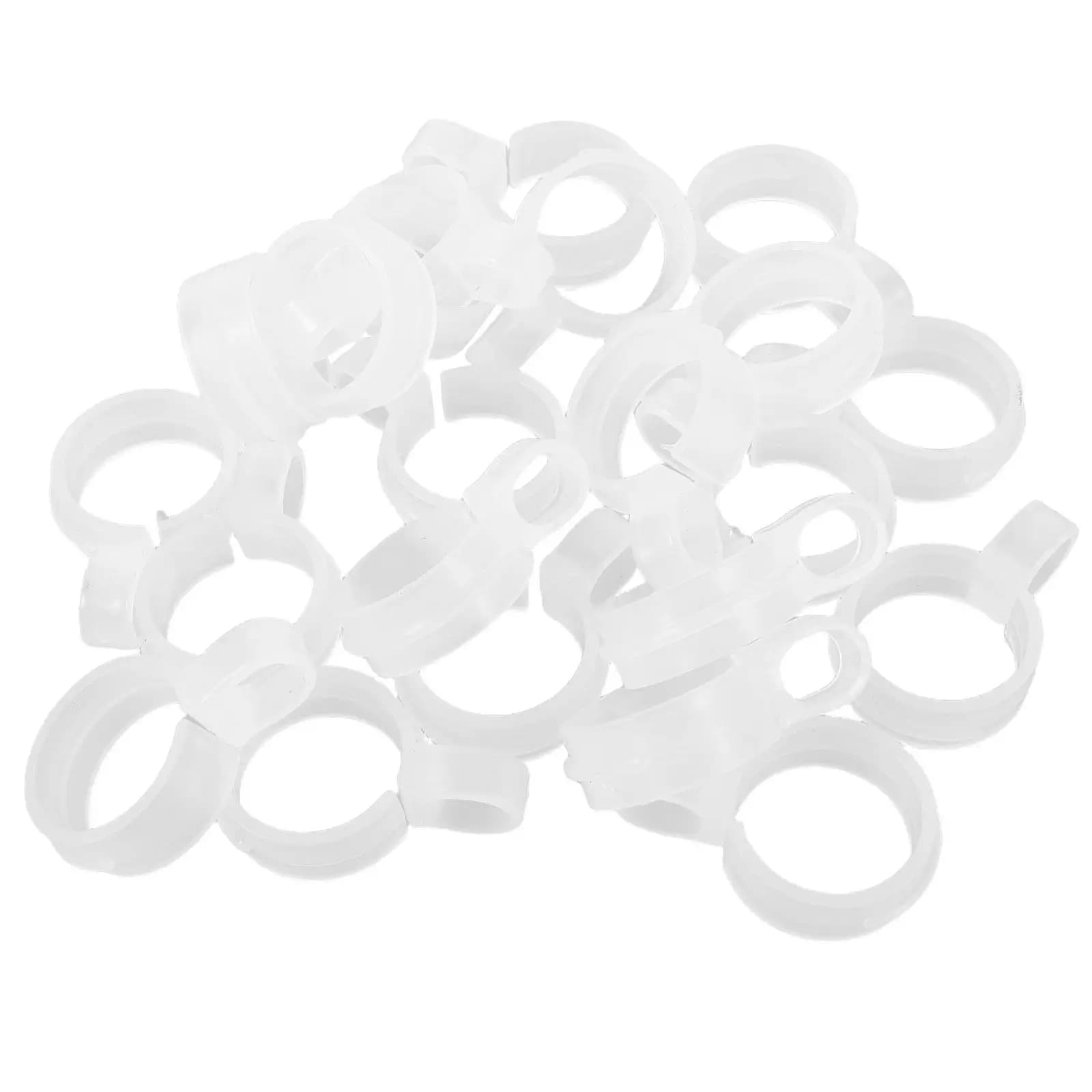 60Pcs Fabric Tube Fixing Clips 2.9-3.4cm Diameter Rod Compatible Windproof Laundry Hanger Hooks Clothes Drying Rack Non-Slip