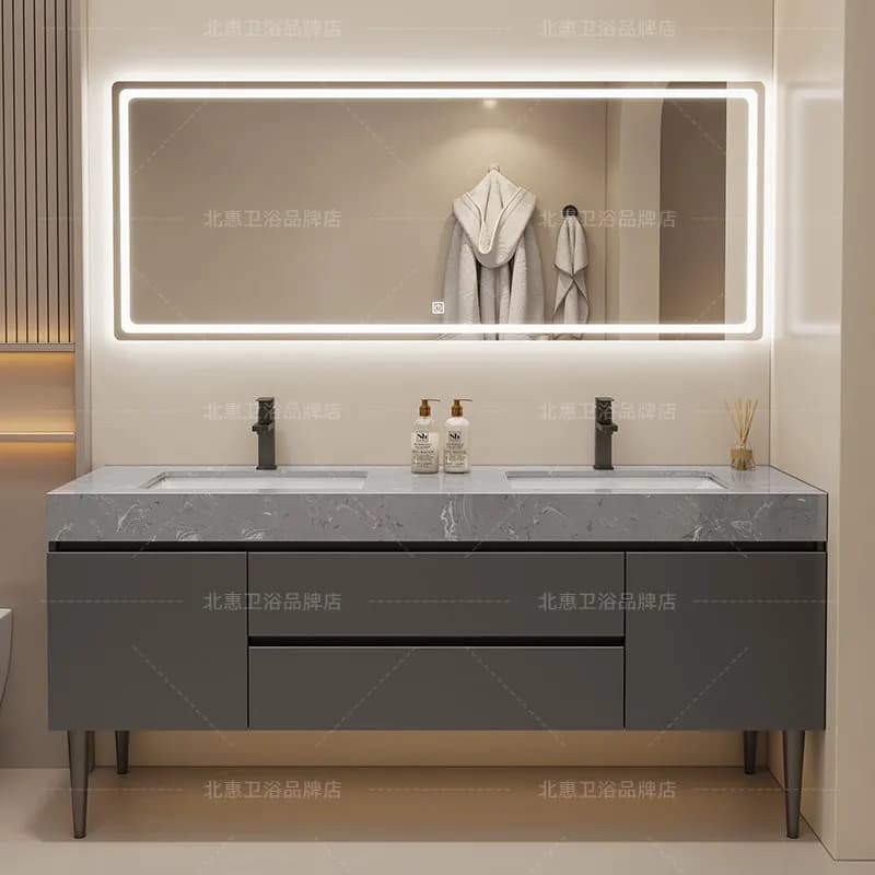 Organizzatore da Pavimento per Bagno, Accessori per Armadietto, Specchio, Trucchi, Prodotti per la Cura della Pelle, Profumi, Mobile Contenitore Moderno, Arredamento per Salone