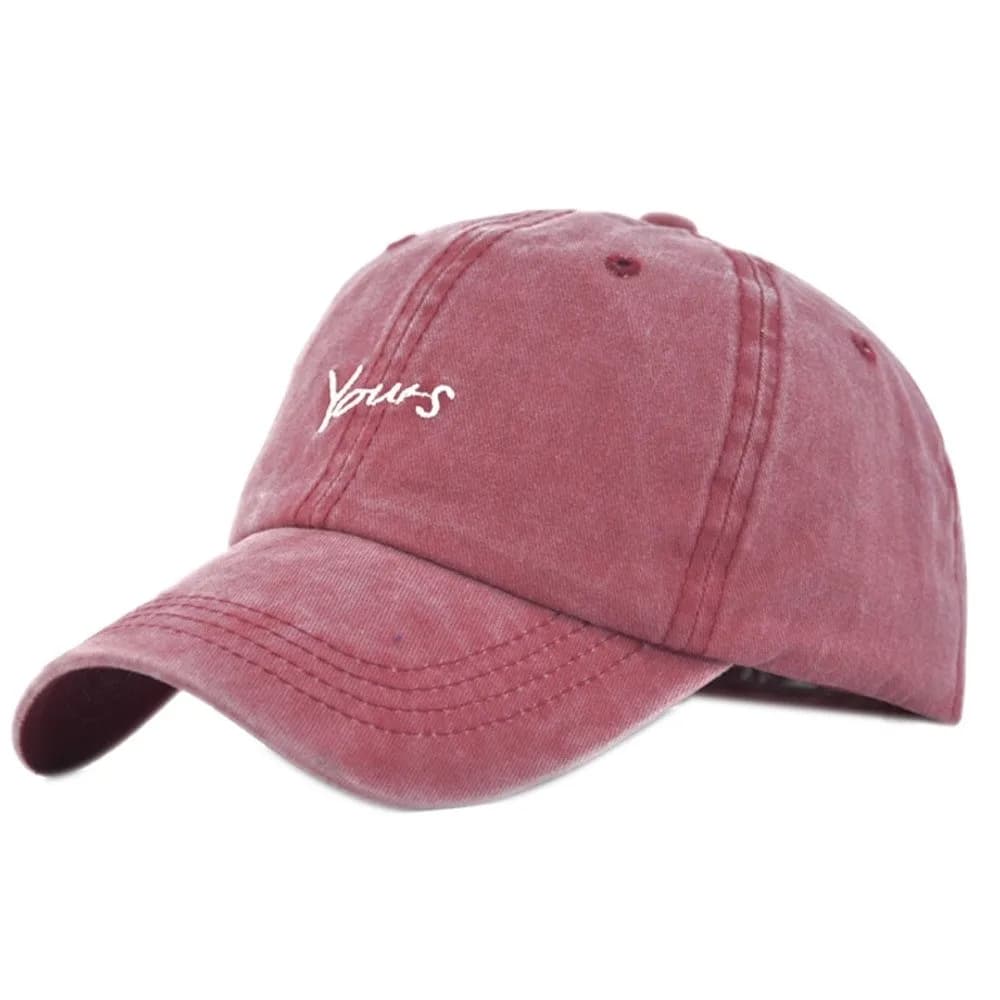 Cappello con Visiera in Cotone Lavato con Ricamo Personalizzato, Bordo Strappato, Regolabile, Protezione Solare, Stile Hip Hop, Unisex per Uomo e Donna