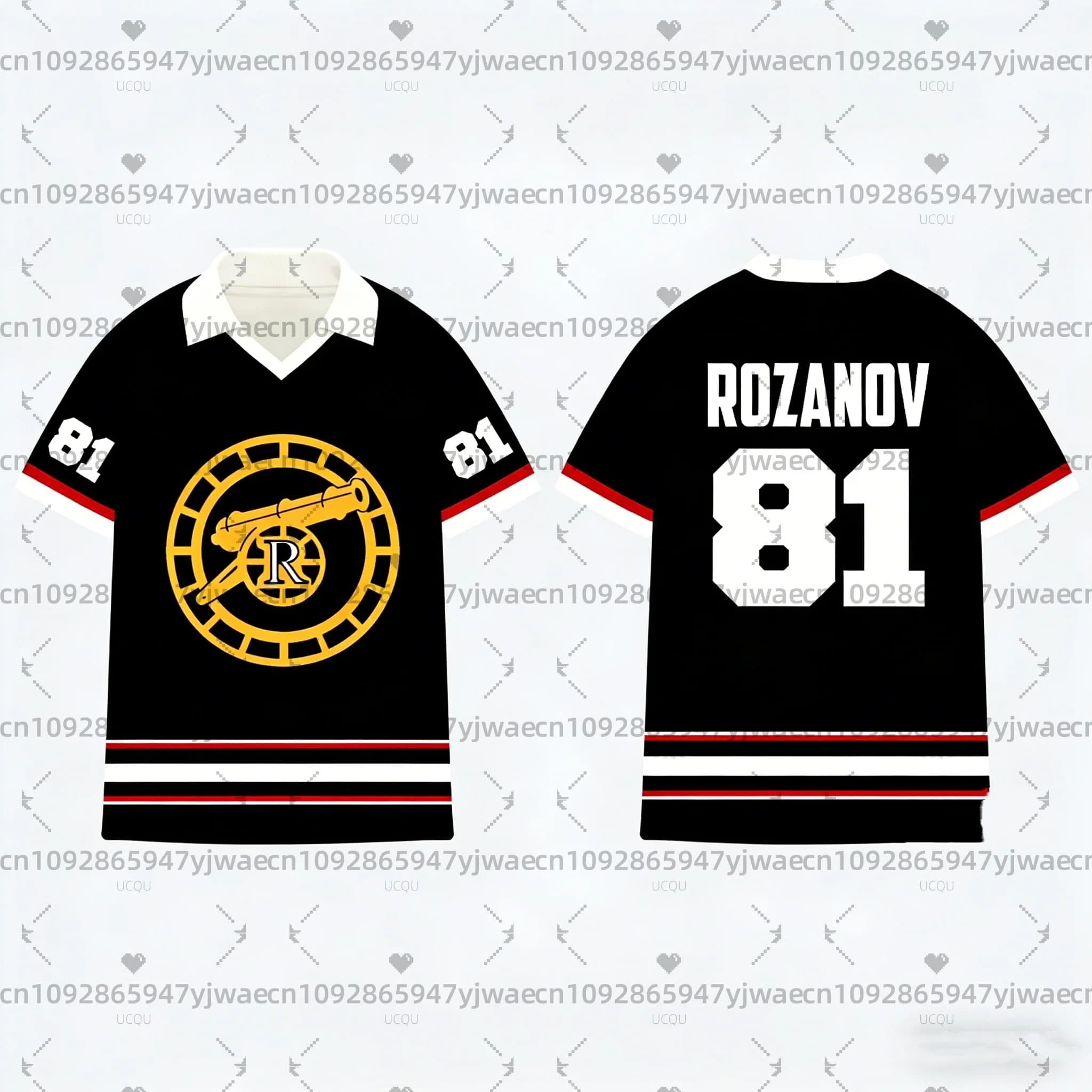 Polo riscaldata Ilya Rozanov 2026, Polo da golf con scollo a V Rivalry, T-shirt Rivalry riscaldata, Maglietta Shane Hollander, Polo regalo