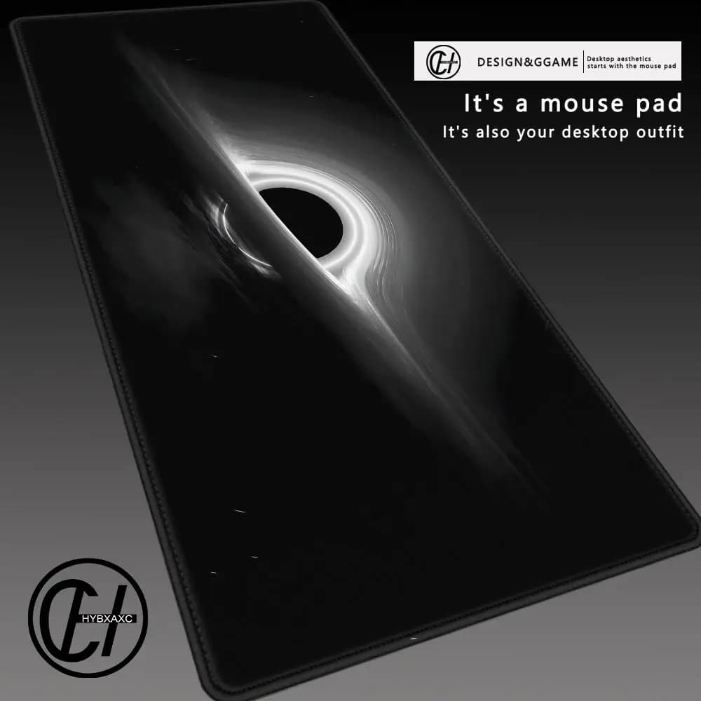 Tappetino per Mouse con Motivo Buraco Nero Cosmico 900x400MM, Grande Tappetino da Scrivania per Computer, Mini PC, Laptop, Tablet, Gaming, Accessori per Tastiera