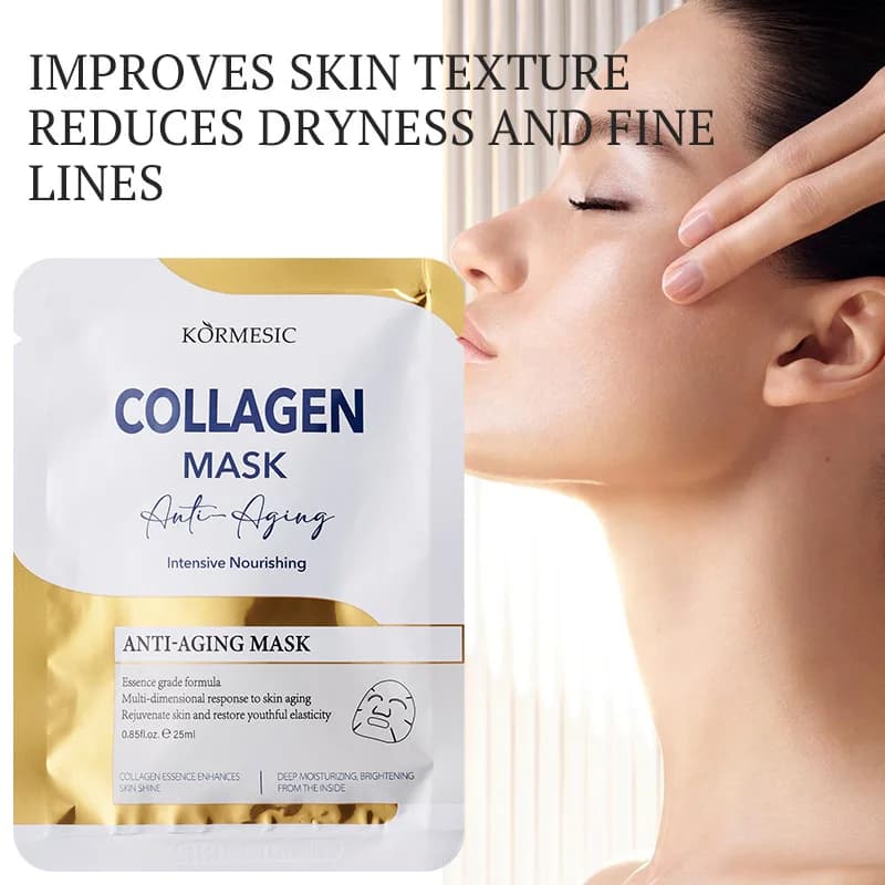 KORMESIC Face Mask Hydrating to Gold Collagen, Regenerating, Whitening, Anti-wrinkles, Skin Care Essence