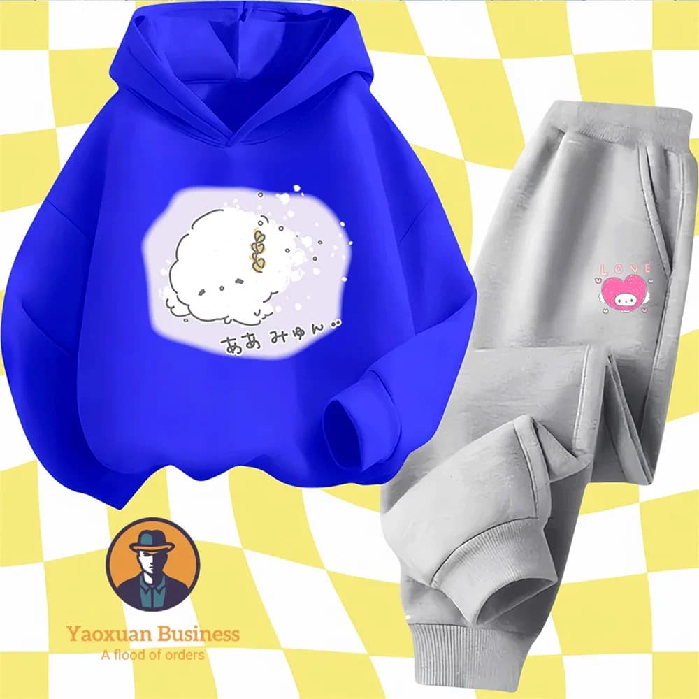 2 14Y Premium Pure Cotton Cogimyun Hoodie Suit 2 14Y Autumn Winter Casual Hot Sale Tracksuit