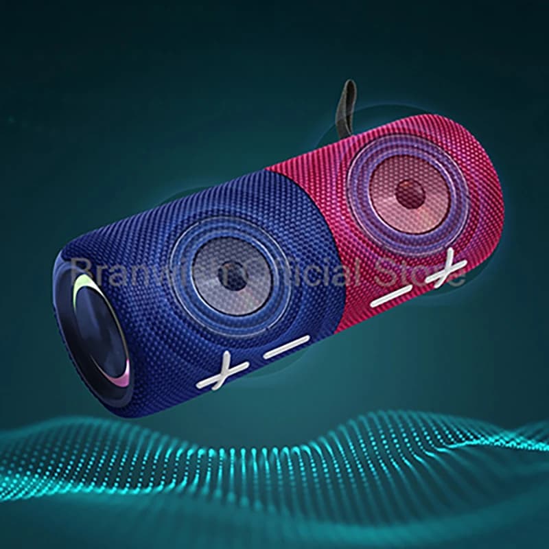 Altoparlante magnetico 2 × 10W Altoparlanti Bluetooth 2 in 1 Subwoofer 4000mAh IPX6 Luci audio RGB impermeabili TWS per interni domestici all'aperto
