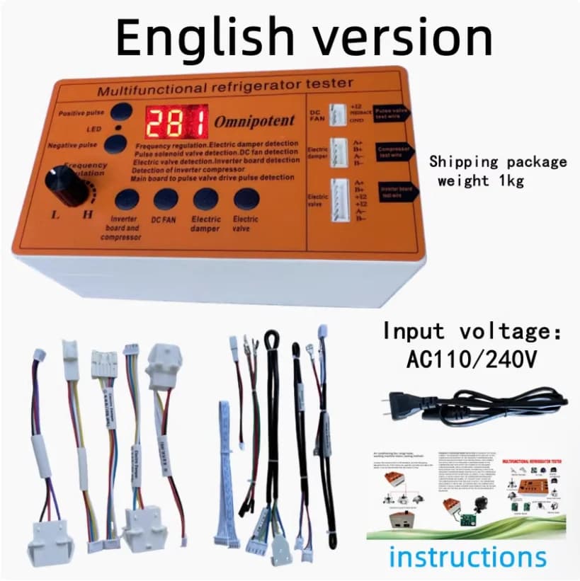 Strumento di guasto del tester della valvola elettrica della porta dell'aria della ventola dell'elettrovalvola del compressore della scheda dell'inverter del frigorifero