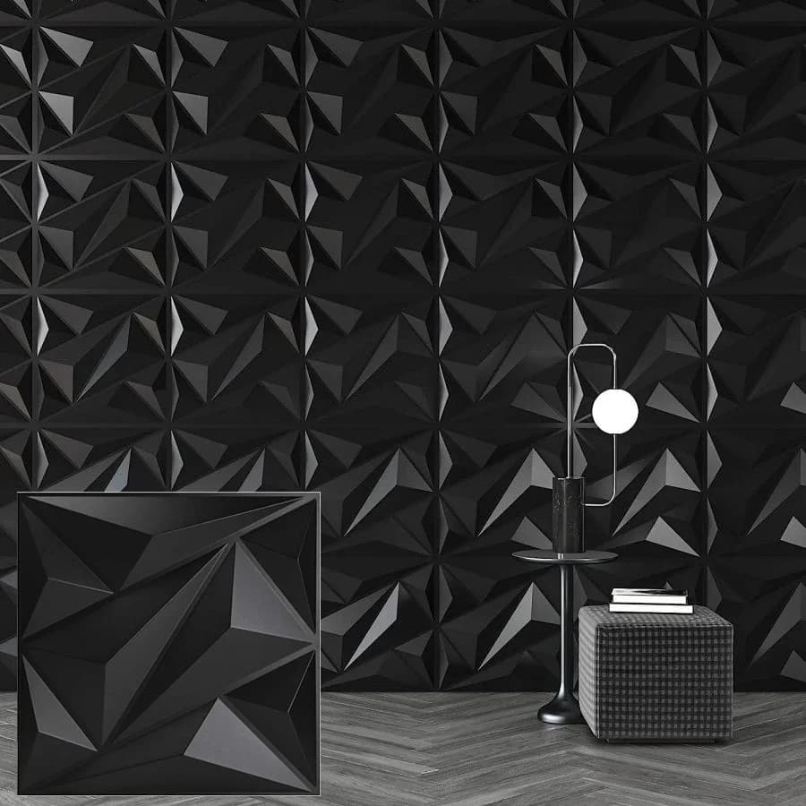 Pannello murale strutturato 3D da 12 pezzi per la decorazione della parete di interni, adatto per soggiorno, corridoio, camera da letto, hotel, ufficio, inviare nastro