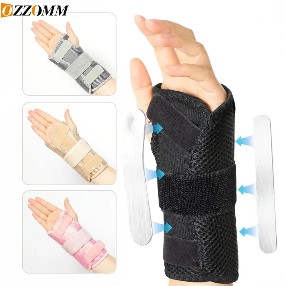 Tutore per supporto per polso da 1 pezzo: tutore per polso o stecca per tendinite comoda, strutturata e tunnel carpale per supporto post-cast