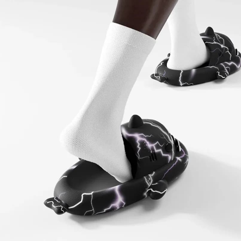 Pantofole da squalo da donna Ciabatte da nuvola Spiaggia estiva Sandali morbidi in Eva da uomo Uomo Divertente Tendenze per la casa Scarpe Clapper Donna Donna