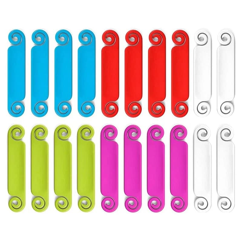 Etichette per cavi da 20 pezzi, etichette per la gestione dei cavi, etichette multicolori per cavi, etichette per l'identificazione dei cavi per computer USB, telefono