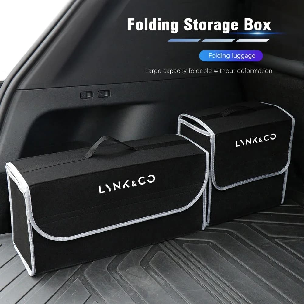Car Trunk Organizer Box Large Capacity Folding Storage Bag For LYNK&CO 01 08 02 03 Phev 03+ 05 06 09 07 PHEV 09 MHEV