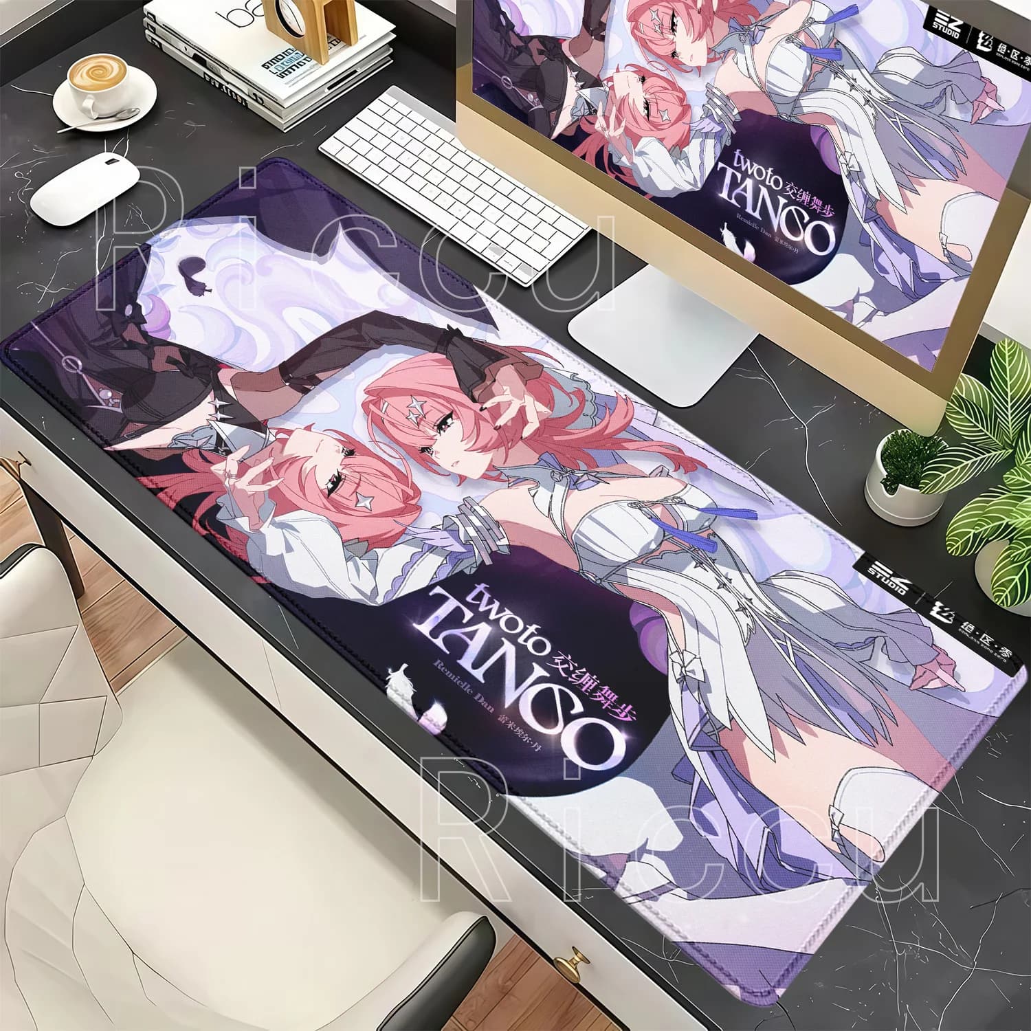 Larger Mouse Pad Remielle Dan Zenless Zone Zero ZZZ Gaming Offices Overlock Mousepad Keyboard Non-slip Base HD Printing Desk Mat