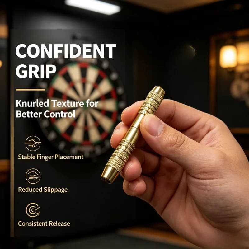 3 Pcs Professional Copper Dart Barrel with 2BA Thread for Nylon/Steel Darts Tip DartAccessories 52mm-16g