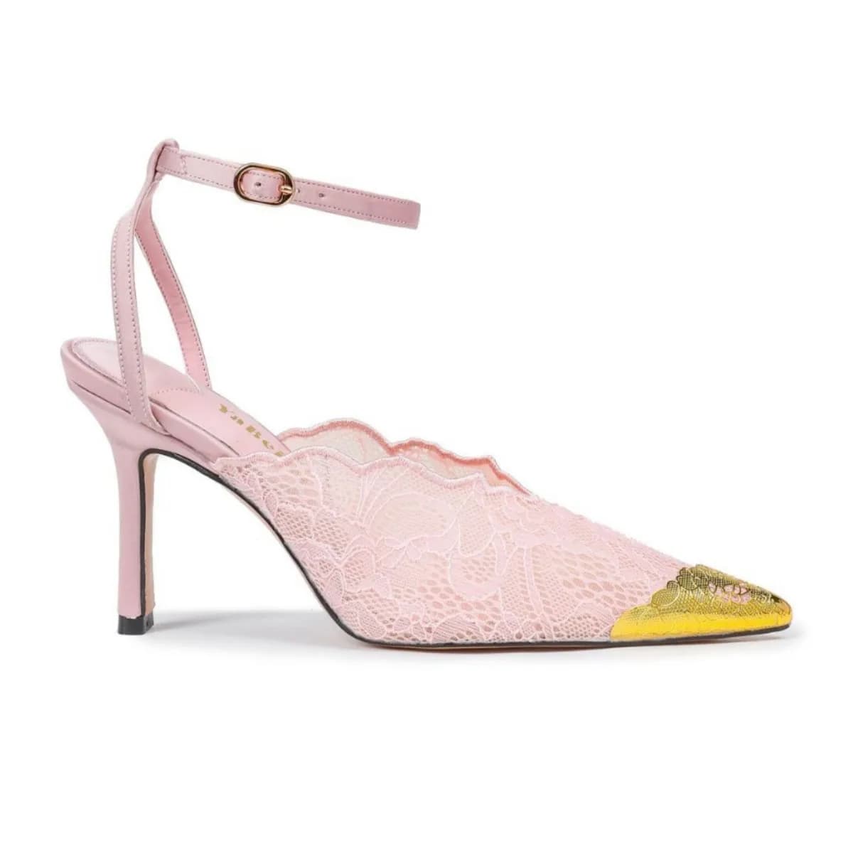 Nuove Scarpe da Donna Primavera/Estate 26, Stile Fatato, Tacco Alto Dorato a Punta, con Lacci, Sexy e Glamour, Tacco Sottile