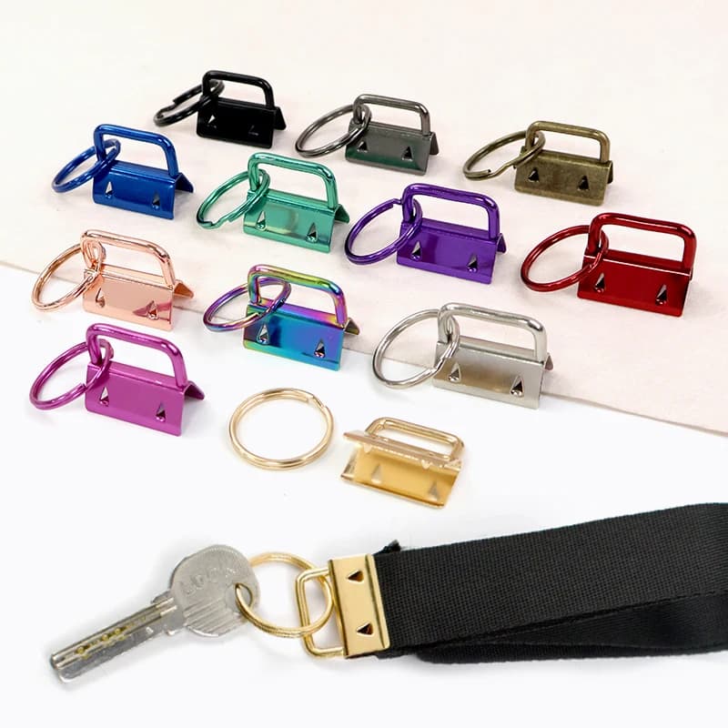 10/20 Pz Ciondolo Coda Clip Fibbia 20/25/32mm Braccialetti Cinghia End Pinze Morsetto Openable O Ring Fibbie in metallo Portachiavi Cordino Kit