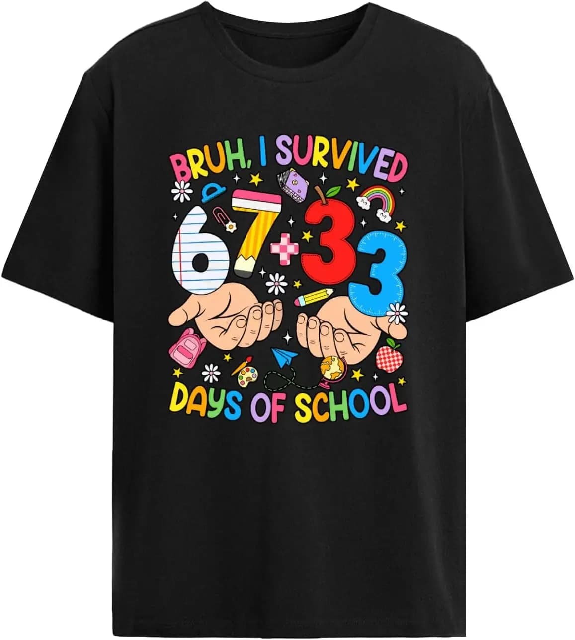 Bruhs It’s My 100 Days of School 67 magliette da uomo alla moda