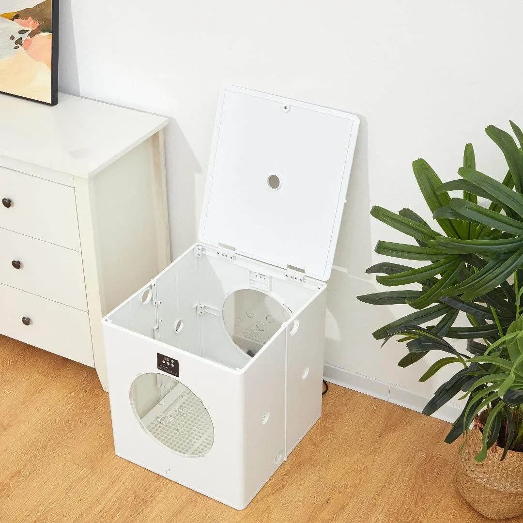 Smart Pet Hair Dryer for Dogs Cats Foldable Pet Drying Cabinet Portable Pet Grooming Dryer Quick Dry Machine for Small Medium