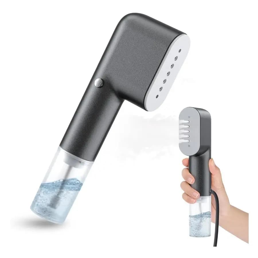 Vaporizzatore Portatile per Vestiti, Mini Steamer 2 in 1 con Riscaldamento Rapido in 15 Secondi, Stiratore a Vapore Manuale per Indumenti