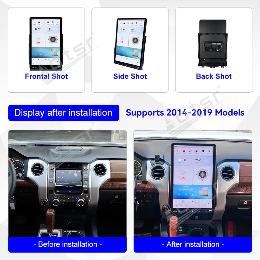 16.8 Inch Multimedia Display Touch Screen For Toyota Tundra 2014-2019 Car Radio GPS Navigation Wireless Carplay Head Unit DSP 4G