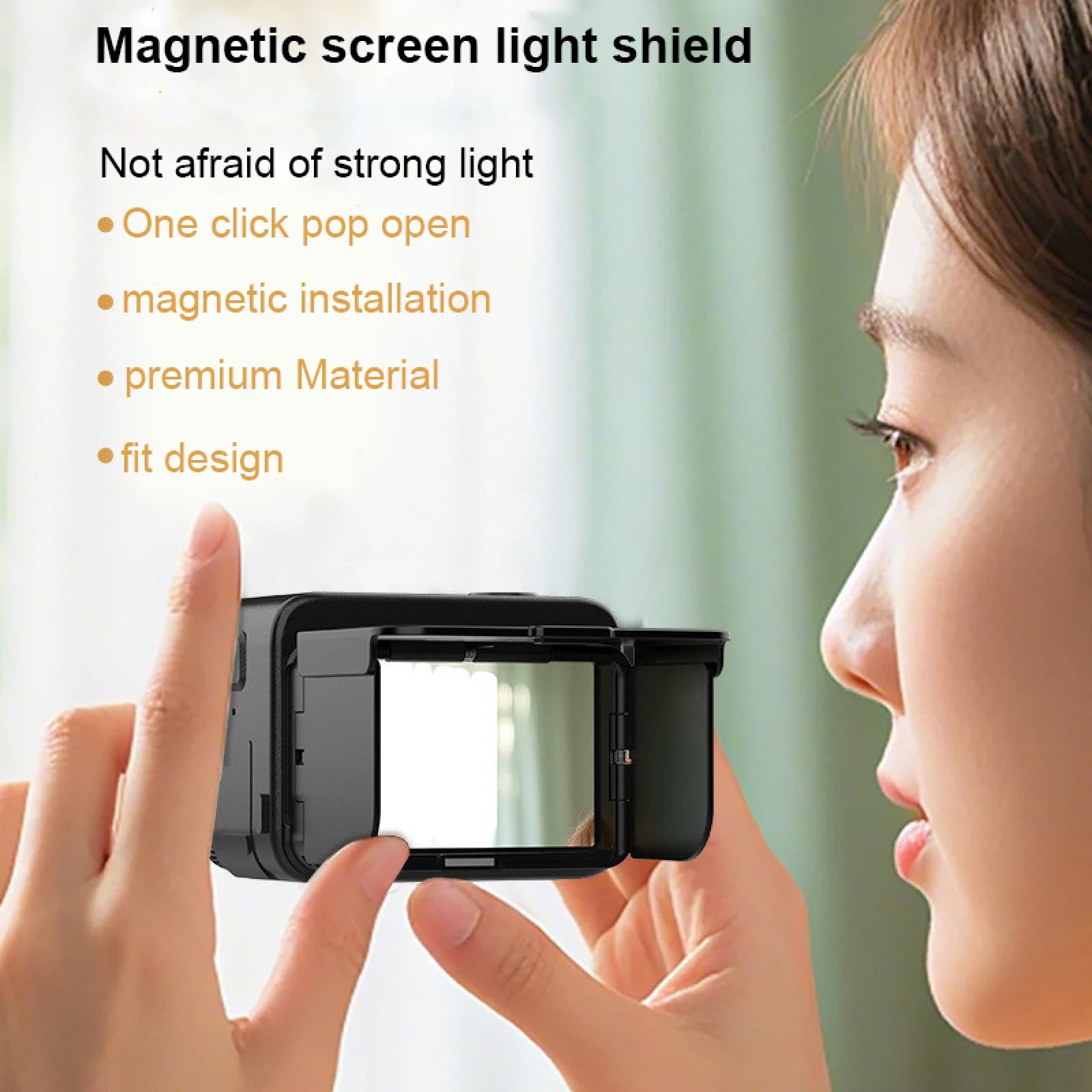 Copertura parasole per schermo Insta360 Ace Pro 2, copertura protettiva magnetica per schermo della fotocamera, accessori per fotocamera