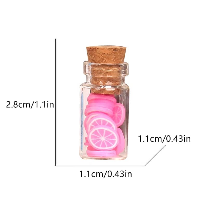 Set di 5 Barattoli in Miniatura 1:12 per Casa delle Bambole, Frutta Secca e Caramelle in Vetro Assortiti, Giocattolo per Bambini, Accessori per Casa delle Bambole