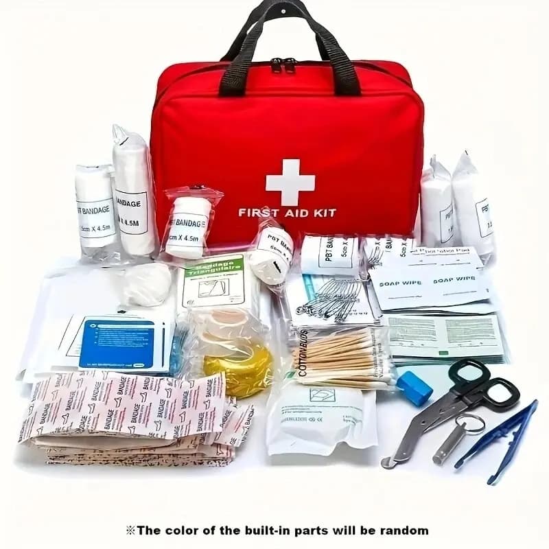 Kit di pronto soccorso da 184 pezzi Forniture mediche di emergenza multiusoBorsa medica portatile per escursioni all'aperto, campeggio e altro ancora