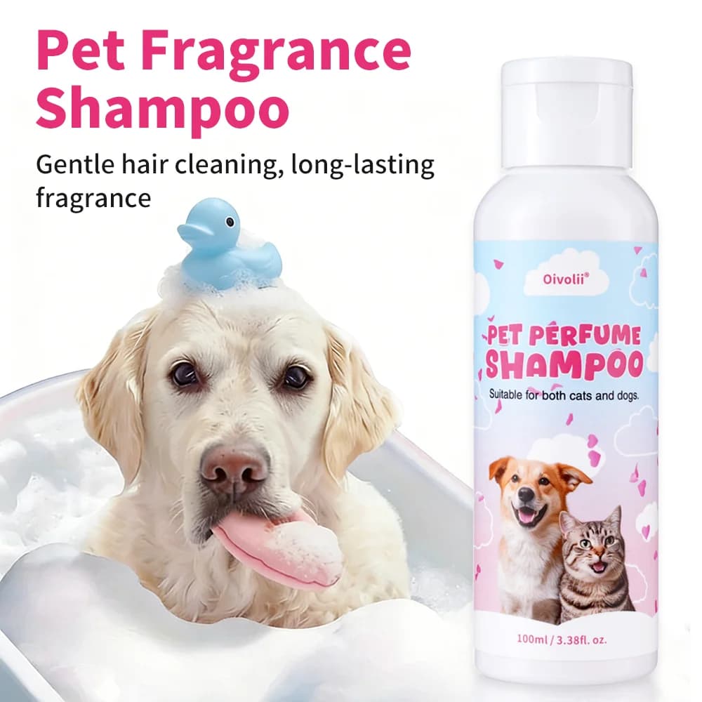 Gel Doccia per Animali Domestici, Shampoo per Cani Deodorante e Purificante con Profumo Duraturo, per un Pelo Pulito, Liscio e Lucente, Profumo per Gatti, Bagnoschiuma