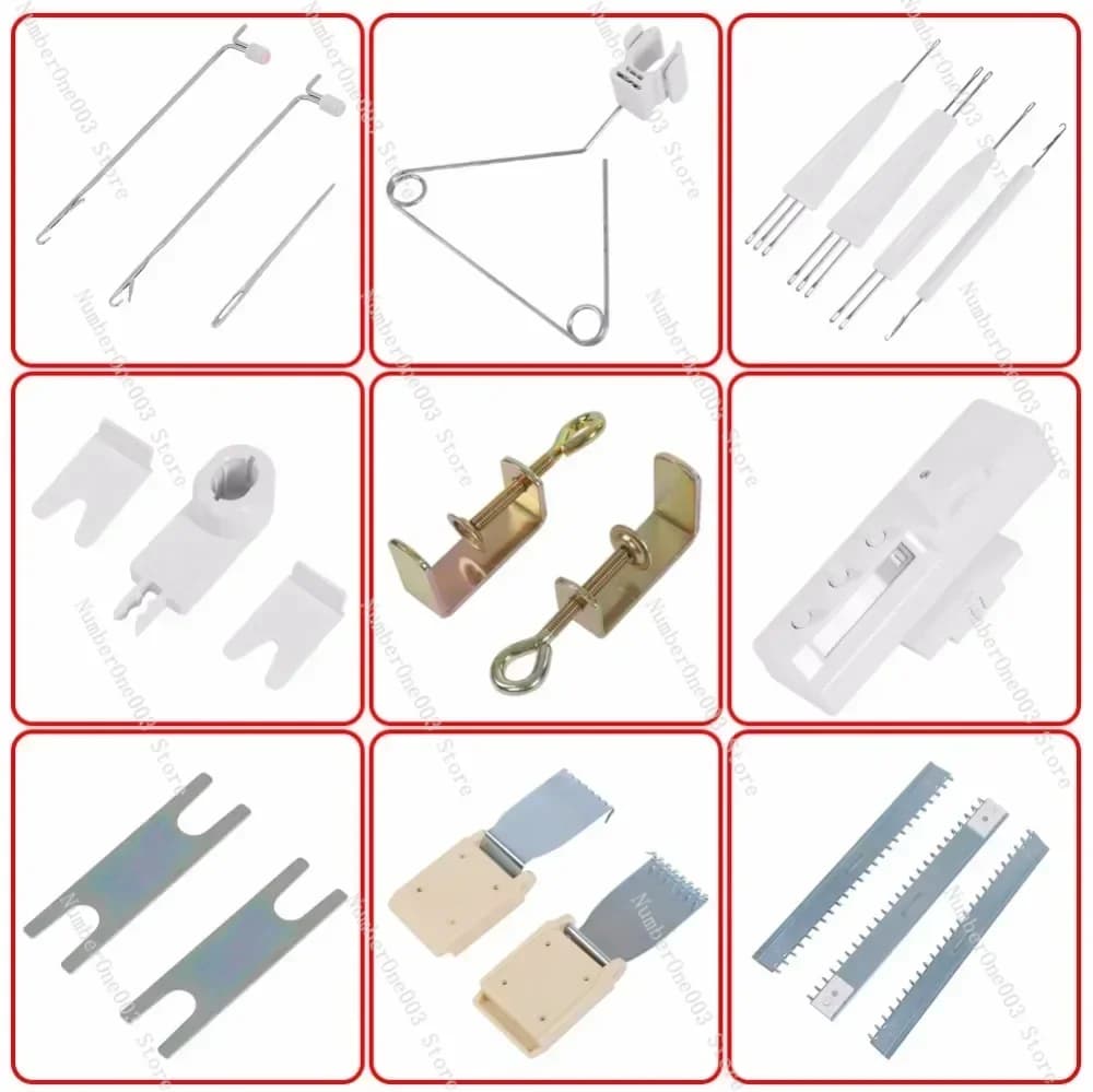 Parti della macchina per maglieria LK-150 da 6,5 mm | Aghi in plastica e accessori con gambo in argento