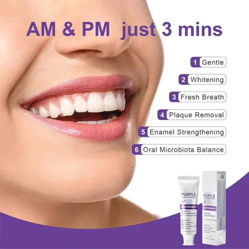 White toothpaste Probiotic toothpaste White toothpaste for daily clean teeth Fresh food Teeth care