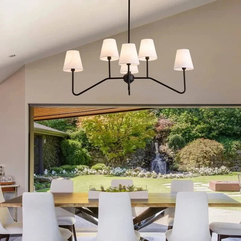 Lampadario in Ferro Battuto Stile Americano Semplice, Illuminazione Decorativa da Soffitto Creativa e Industriale per Interni