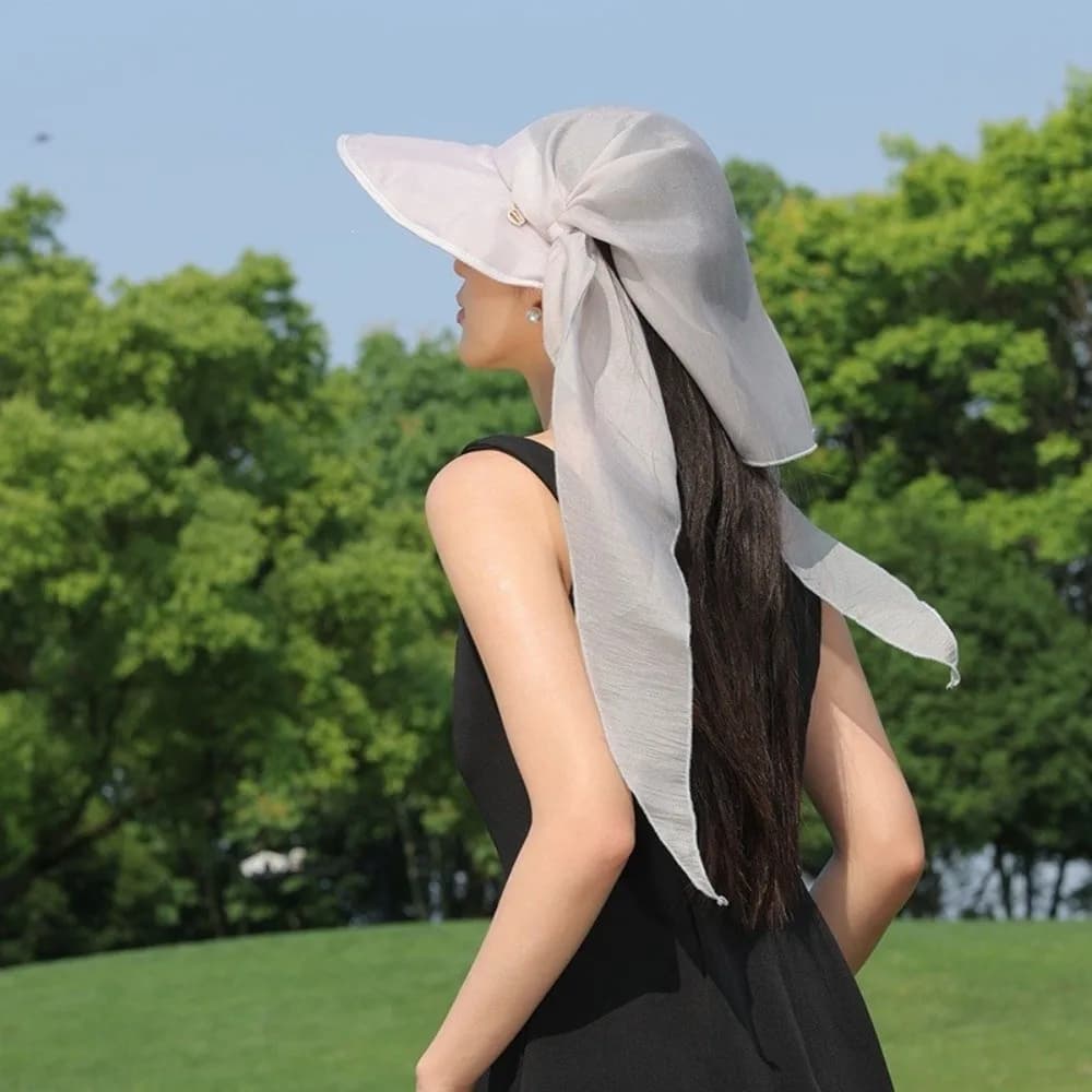Fashion Korean Style Headscarf Baseball Hat Solid Color Y2k Strappy Scarf Hat Hip-hop Hair Scarf Scarf Baseball Cap Girl