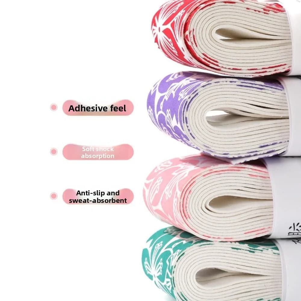 Sakura Printing Tennis Badminton Grip Tape Anti-slip Shock Absorber Badminton Grip Wrap Wear Resistant sweat absorbent
