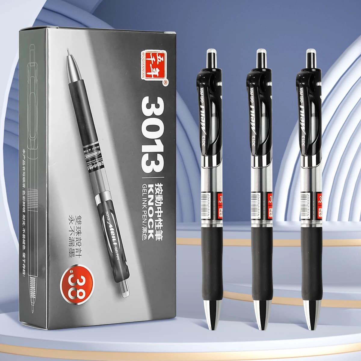4/8/12PCS Penne neutre ad alto livello di aspetto 0.38mm Impugnatura per scrittura liscia Comode penne per studenti Studio di cancelleria per ufficio Supplie