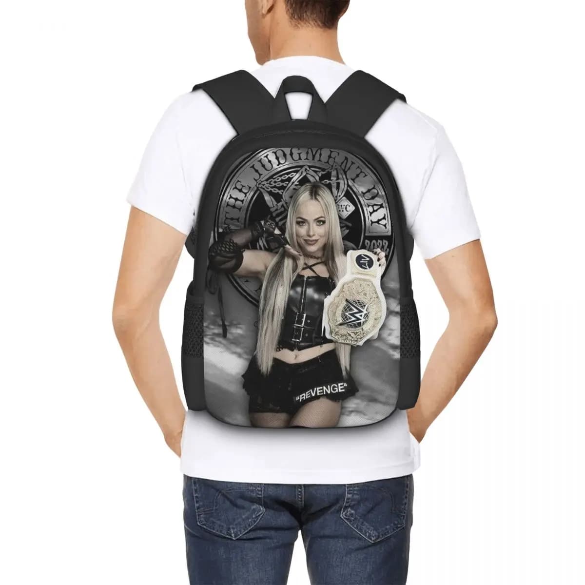 Liv Morgan Student Backpack School Bag Hiking Travel Daypack for Boys Girls Fashion Bookbag Shoulder Bags