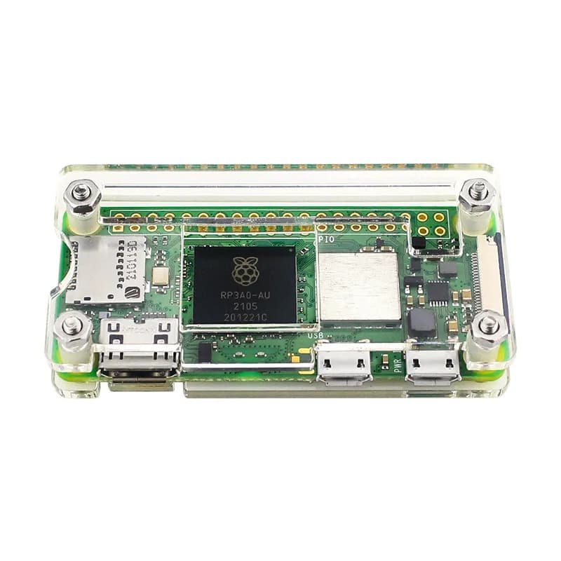 Suitable for Raspberry Pi Zero 2 W Acrylic Case Raspberry Pi0 2W Transparent with Heat Sink Protective Case