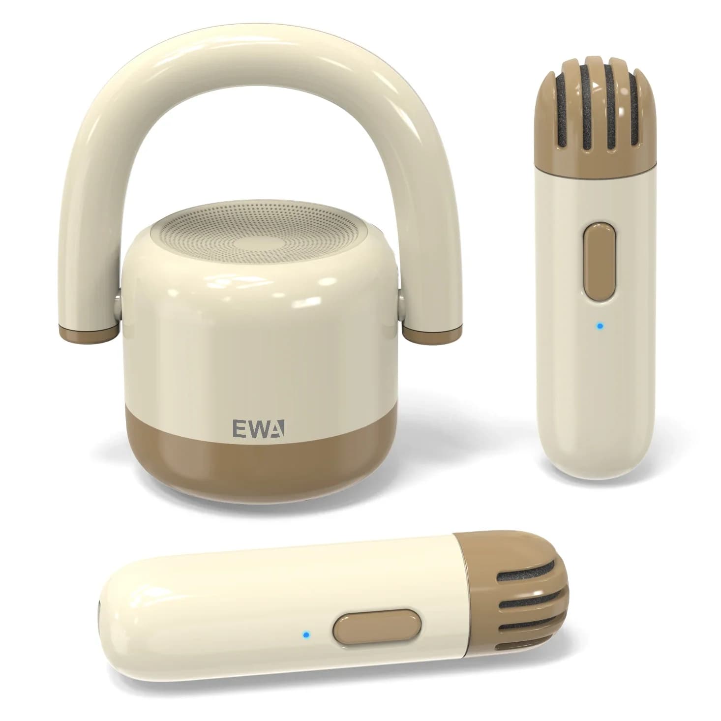 Mini macchina per karaoke EWA A17, altoparlante per karaoke Bluetooth 5.3 con 2 microfoni wireless, regali di giocattoli natalizi per feste in famiglia