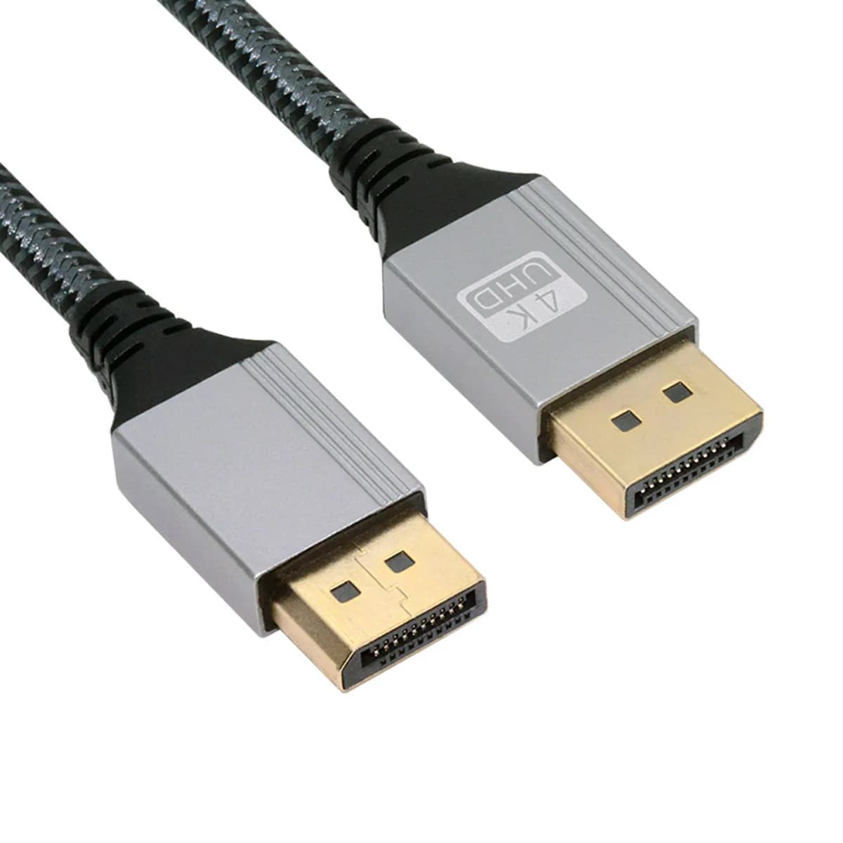 Cavo DisplayPort DP a DP Cavo 4K 60 Hz Custodia argento Ultra-HD UHD per scheda grafica monitor portatile desktop