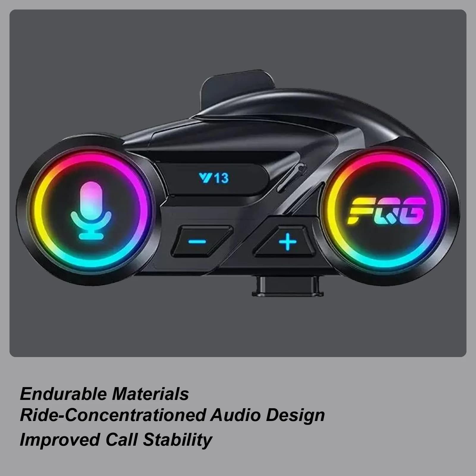 Cuffie per casco da moto Cuffie da moto wireless Riduzione del rumore Auricolari impermeabili da 800 mAh per sci da corsa