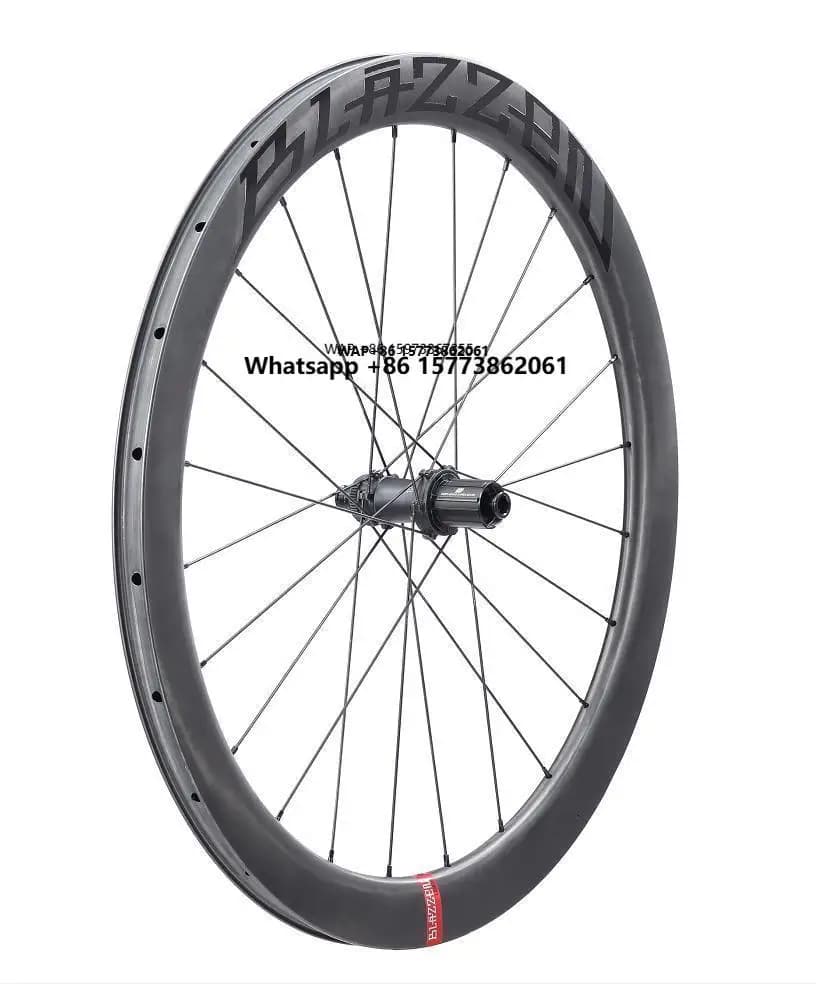 Set di Ruote in Fibra di Carbonio Leggere 700C per Bici da Strada, Cerchi Personalizzati per Biciclette da Strada