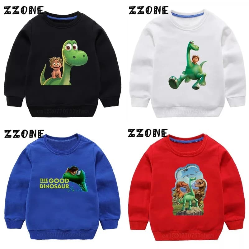 Felpe per bambini The Good Dinosaur Arlo Spot Print Cartoon Children Hoodies Autunno Baby Pullover Outwear Top Abbigliamento per ragazze e ragazzi