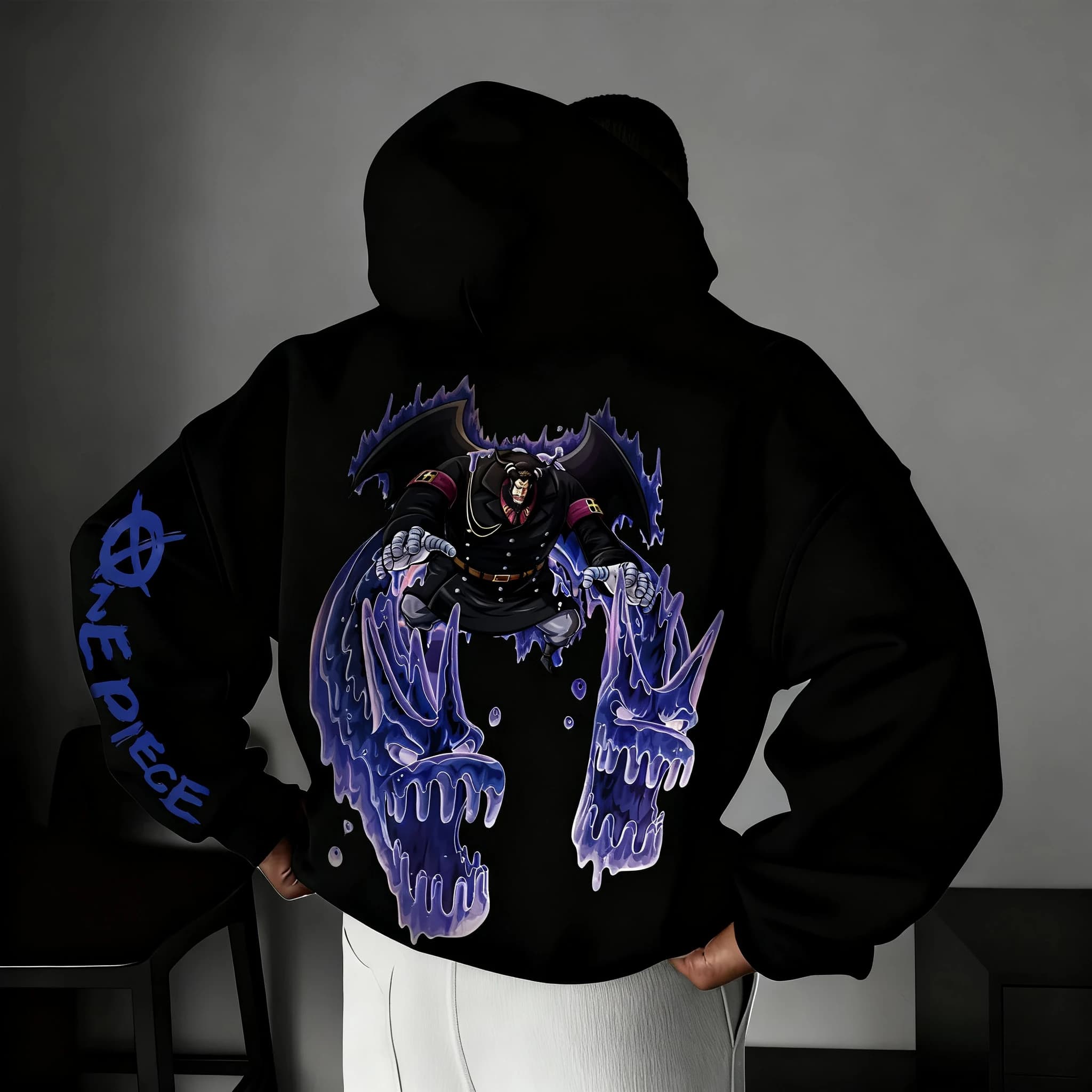 ONE PIECE Anime Magellan Felpa con cappuccio stampata Autunno/Inverno Nuovi uomini e donne Alla moda Harajuku Grande Allentato Casual Genitore Bambino Top
