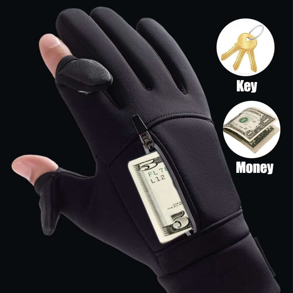 Guanti Invernali Touch Screen Caldi e Resistenti al Freddo per Uomo, Ideali per Ciclismo, Pesca e Sci