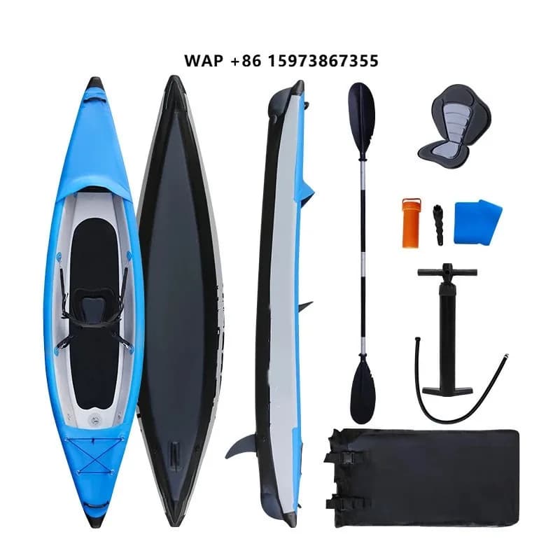 Double Brushed Kayak Competition Canoe Folding Rafting Kayak Recreational Paddle Board Wake Single Person