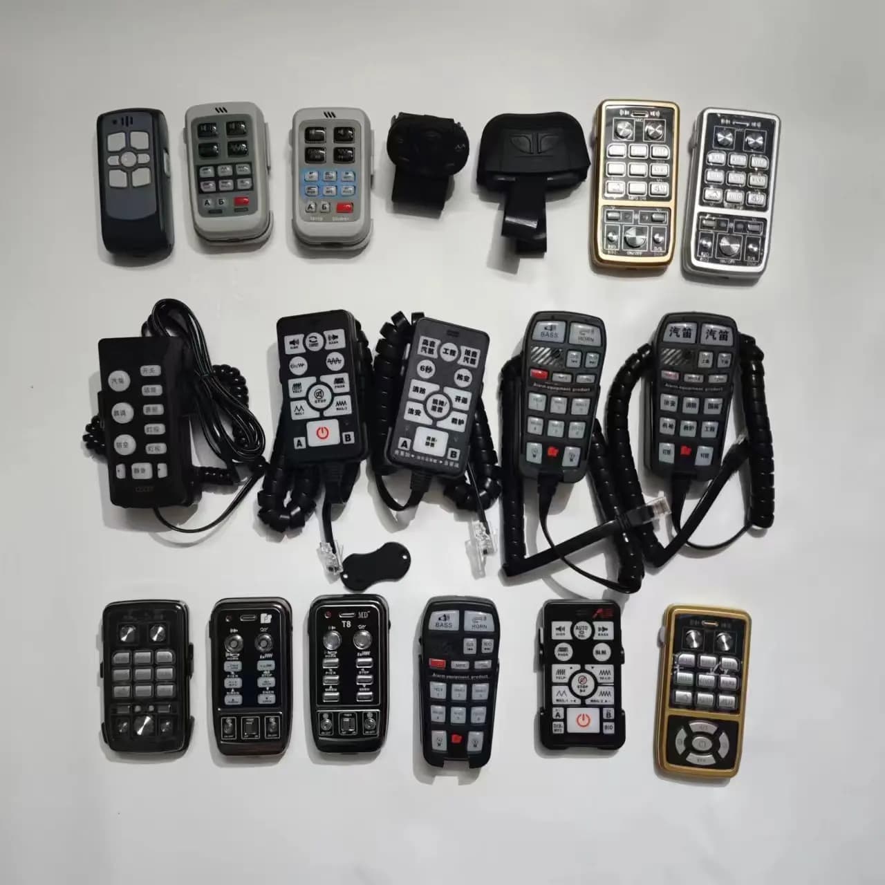 Sirena della polizia per 12/24V car Auto alarm call handle wired wireless remote control wire group alarm accessories