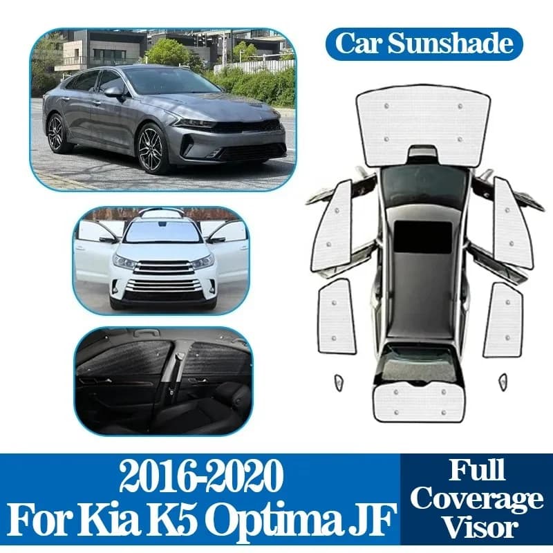 Copertura completa Parasole Finestra di Automobile Parabrezza Parasole Anti-Uv Parasole Bordo di Protezione Della Copertura Per Kia K5 Optima JF 2016 ~ 2020