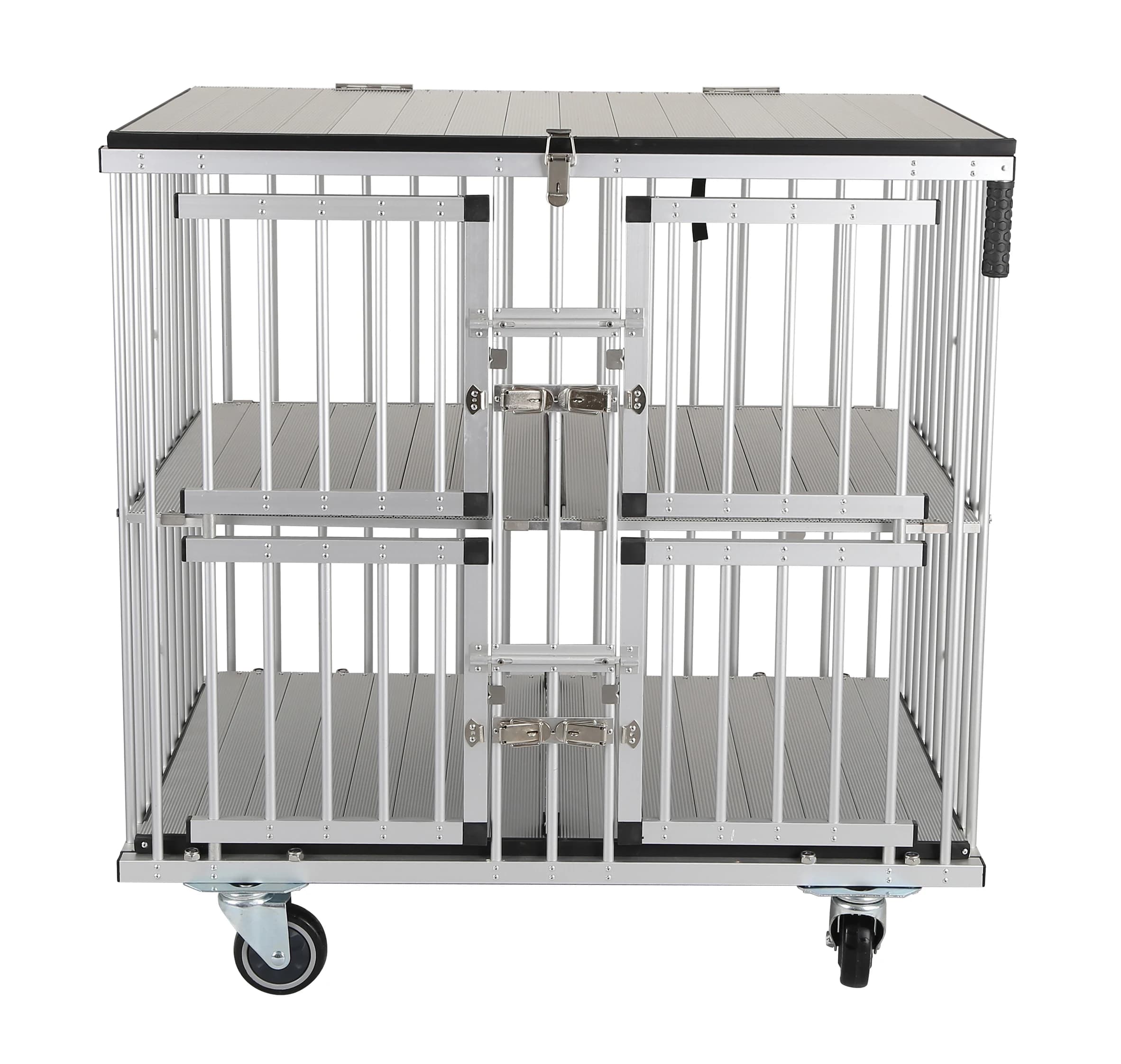 HF Casse per animali domestici di piccole dimensioni Gabbia Trolley per cani Gabbie per animali domestici Carrelli per case Carrello per gabbia con maniglia Pet Carrier
