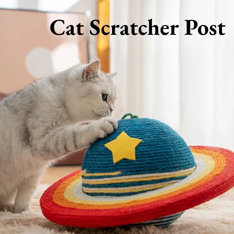Tiragraffi per gatti, tiragraffi per gatti con cielo stellato per gatti da interni con torre per gatti in sisal naturale per Soddisfare l'installazione di artigli per gatti