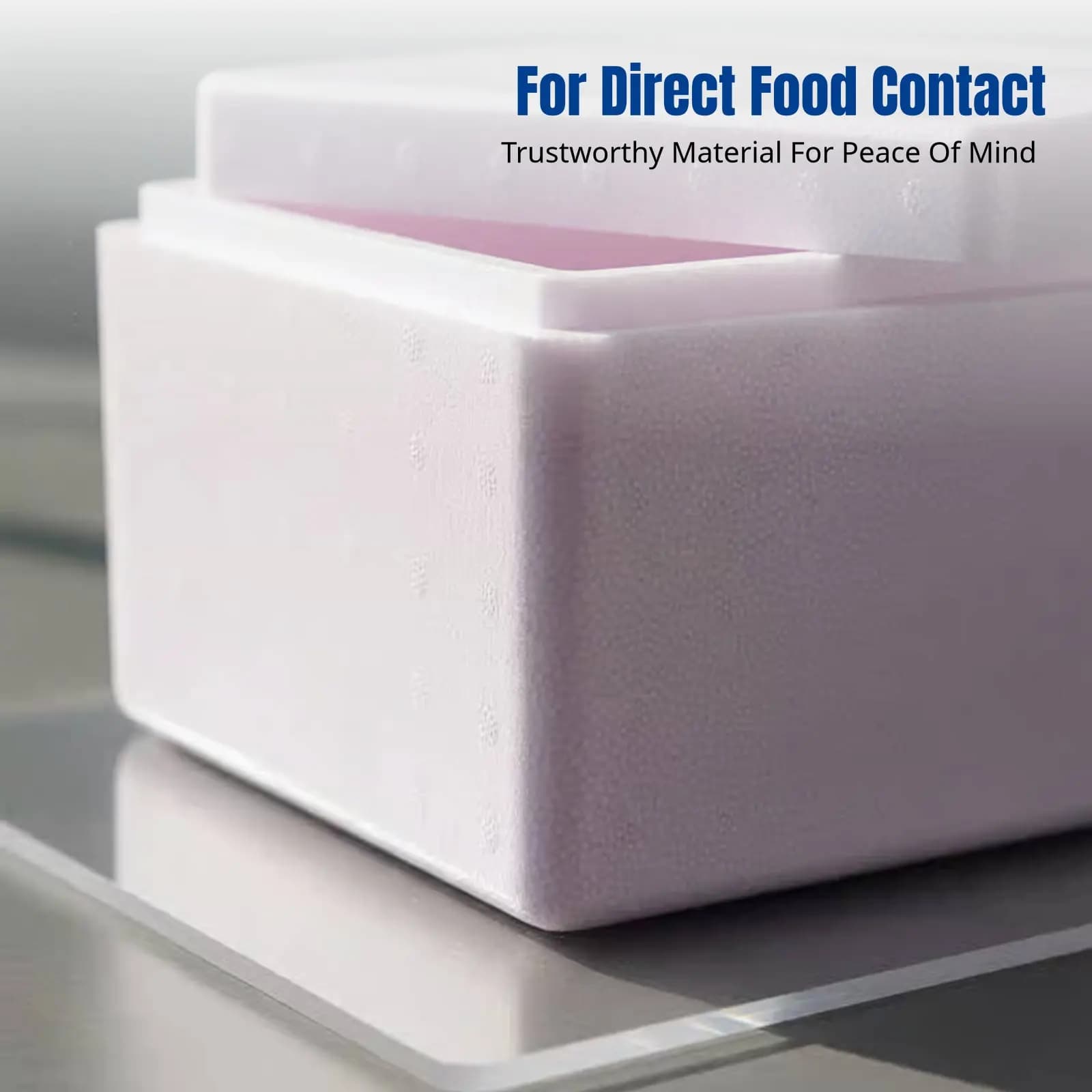 Insulating EPP Foam Container, Food Grade, for Cold Chain, Fast Postal Delivery, Durable for Seafood and Fresh Products