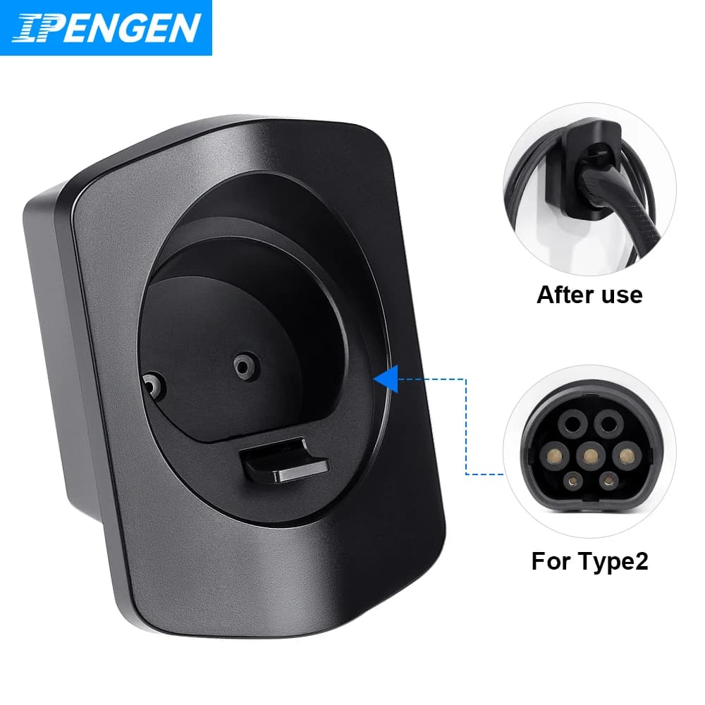 Support for IPENGEN chargers EV for connector type 2 protection Extra Wallbox car charging cable bracket for electric vehicles
