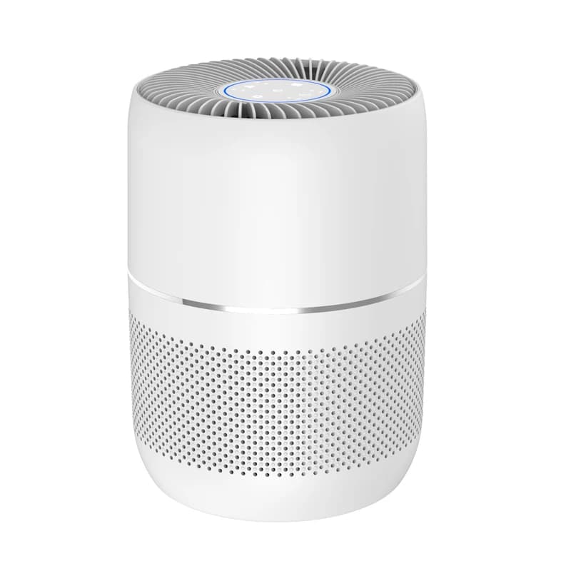 Purificatore d'aria portatile per piccole stanze Desktop Office Filtro HEPA a carbone attivo Purificatore d'aria intelligente