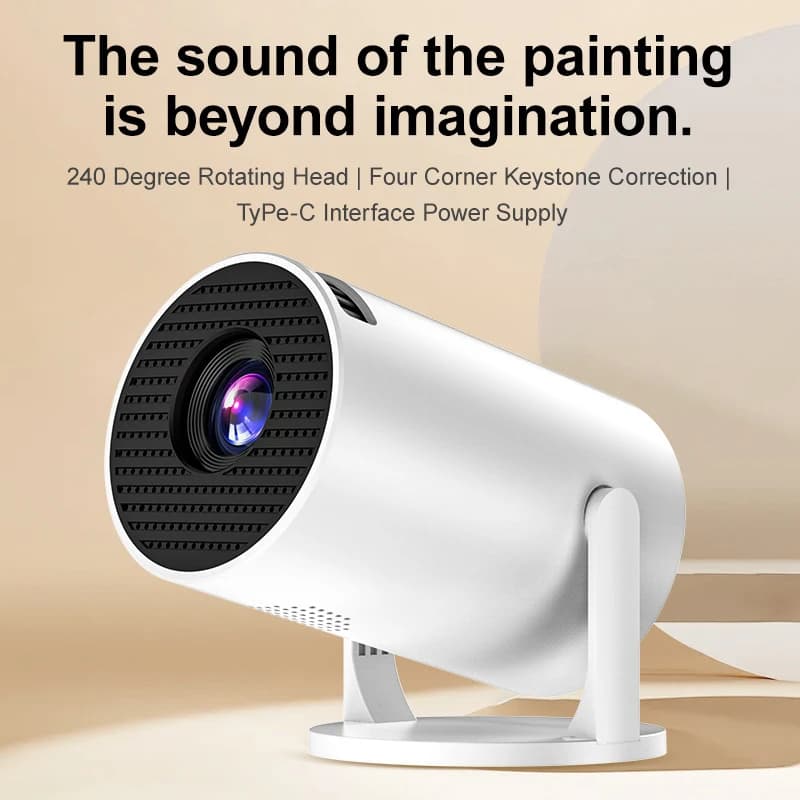 Y300 Mini Projector 240°Rotatable WiFi Wireless Screen Cast Home Theater Portable Video Projector